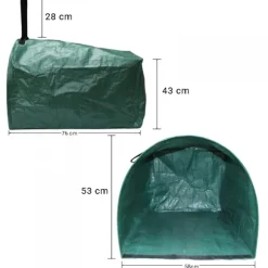 Set med 2 produkter. Fällbar Garden Bin Flat Pick-Up - 200l