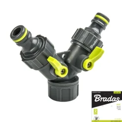 Set med 5 produkter. LIME LINE Tee 3/4" med 2 ventiler