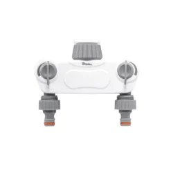 Set med 3 produkter. WHITE LINE SOLID 2-way manifold with 1 "or 3/4" tap valves