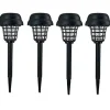Set med 4 solcellsmyggdödarlampor för trädgård, gräsmatta, soldriven LED-lampa, insektsmedel (4 lampor[H2184]