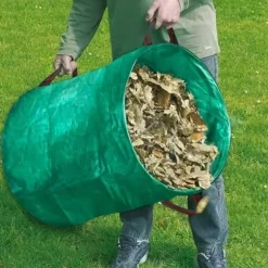 SHOP-STORY - GARDEN BAG 2x: 2 XXL vikbara trädgårdsväskor - 272L i robust PP med band