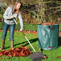 SHOP-STORY - GARDEN BAG 3x: 3 XXL hopfällbara trädgårdsväskor - 272L i robust PP med band