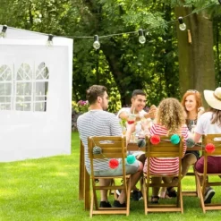 Sidoset för paviljong, 300x200 cm, Vit