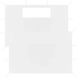 Sidoväggar med fönster till partytält 2 st vit