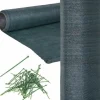 Sikt-nätnät - skuggnät rulle - 90 procent - 1,5 x 50 m - solskärmsnät - integritetsnät - grön - inkl. monteringssats - trädgård