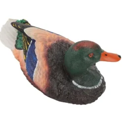 Simulering Vatten Flytande Anka Skulptur Prydnad Syntetisk harts Konstföremål Fontän Damm Dekoration