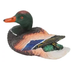 Simulering Vatten Flytande Anka Skulptur Prydnad Syntetisk harts Konstföremål Fontän Damm Dekoration