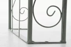 Sina Rose Arch with Gate - Antique Green Metal Garden Trellis for Climbing Plants, Durable and Easy Assembly