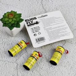 Skadedjursfälla, 4 st Dubbelsidiga flugtejper Insektsfluga pappersremsor Hushållslim flugfälla [F814886485]