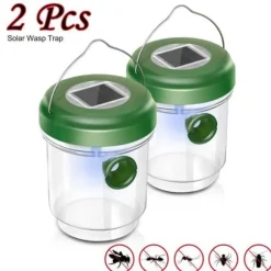 Skadedjursfälla, 2 st Soldriven getingfälla, utomhus getingfälla, med LED, skydda - 2PC[A466947]