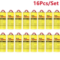 Skadedjursfälla, rullar klibbigt flugpapper Hemrumsfluglim Eliminera flugor Insektskrypslim - 16ST[B2029]