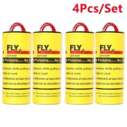 Skadedjursfälla, rullar klibbigt flugpapper Hemrumsfluglim Eliminera flugor Insektsbugglim - 4ST[D21995]