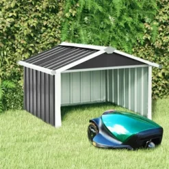 Skjul för robotgräsklippare 92x97x63 cm galvaniserat stål