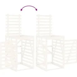 Skjul för sopkärl i massiv furu - Ventilerad design | Storlek: 84x90x128,5 cm | Färg: Natur