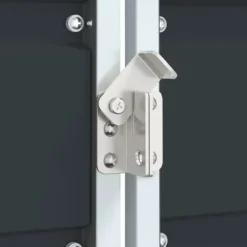 Skjul för sopkärl i stål - Hållbar och elegant lösning för trädgården | Färg: Antracit | Storlek: 72x81x115 cm