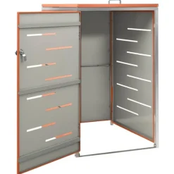 Skjul till ett sopkärl 69x77,5x112,5 cm rostfritt stål