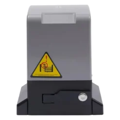 Skjutgrindsöppnare - Grindmotor - 370 W - IP44 - Max 600 kg - 1400 varv/min - 12 m/min - Fjärrkontroll & nycklar - Grå