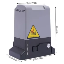 Skjutportöppnare, 750W Effekt, 1400RPM Hastighet,220V, Typ 1 Svart Grå