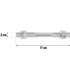 Skottkärra hjul tubeless 4.00-8 - diameter 40 cm - Orange/Vit