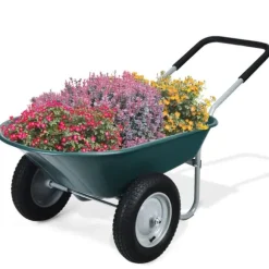 Skottkärra Trädgårdsvagn, 145x65x65 cm, Grön