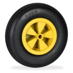 Skottkärrehjul, 33x9 cm, Gul