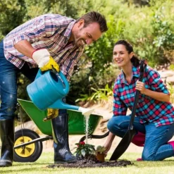 Skottkärrehjul, 33x9 cm, Gul