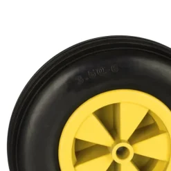 Skottkärrehjul, 33x9 cm, Gul