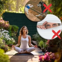 Skuggnät 1,5x50m 110 g/m2 + 50 klämmor gröna