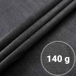Skuggnät 1,5x25m 140g/m2 + 50 klämmor grå