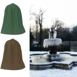 Skyddsöverdrag för trädgårdsfontän, silverbelagd oxfordduk, vattentät, vindtät, fontänskydd