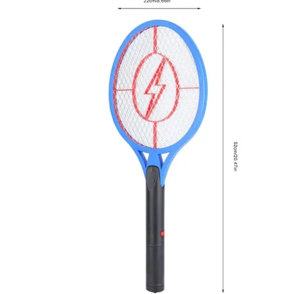 Sladdlös Batteridriven Elektrisk Flugmygg Smälla Bug Zapper Racket Insektdödare (blå)