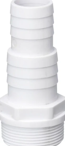 Slangstuss till pool, vit, 1 1/2" Ø32/Ø38