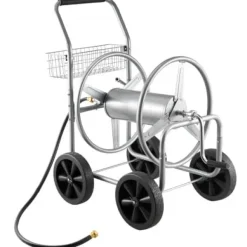 Slangvagn, 85,5x55x89 cm, Silver, Förvaring i stål