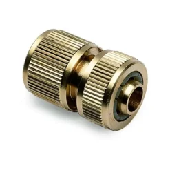 SNABBKOPPLING I BRONS MED SLANGKOPPLING 1/2 VATTENNING AV GRÖNSAKSTRÄDGÅRD