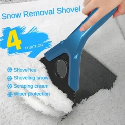 Snöborste Isskrapa Borttagning av snöskrapa med ABS EVA-grepp för bil lastbil SUV Fönster Vindruta Ojusterbar(grå, snöskyffel)