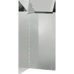 Snigelavskärmande i galvaniserat stål - vidaXL - Silver - 10x10x25 cm - Hållbar - Utomhus - Montering krävs