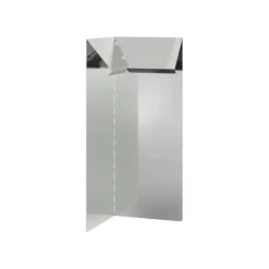 Snigelavskärmande i galvaniserat stål - vidaXL - Silver - 10x10x25 cm - Hållbar - Utomhus - Montering krävs