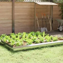 Snigelgrill i galvaniserat stål - vidaXL - Silverfärgad - 50x3,5x25 cm - Hållbar - Utomhus - Montering krävs