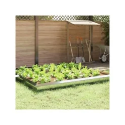 Snigelgrill i galvaniserat stål - vidaXL - Silverfärgad - 50x3,5x25 cm - Hållbar - Utomhus - Montering krävs