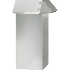 Snigel-skydd i galvaniserat stål - vidaXL - Silverfärgad - 13,5 x 13,5 x 25 cm - Hållbar - Utomhusbruk