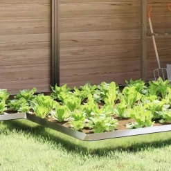 Snigel-skydd i galvaniserat stål - vidaXL - Silverfärgad - 13,5 x 13,5 x 25 cm - Hållbar - Utomhusbruk