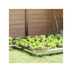 Snigel-skydd i galvaniserat stål - vidaXL - Silverfärgad - 13,5 x 13,5 x 25 cm - Hållbar - Utomhusbruk