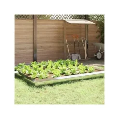 Snigelstängsel i metall - vidaXL - Set om 16 - Silverfärgad - Rostfritt stål - 50x3,5x25 cm