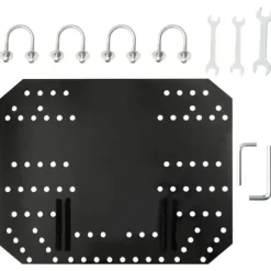 Snöplog för ATV - Justerbart stålblad för effektiv snöröjning | Färg: Svart | Storlek: 115x38 cm