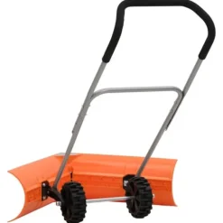 Snöplog med förlängningsbart handtag - Effektiv snöskottning | Färg: Orange | Storlek: 77x21 cm