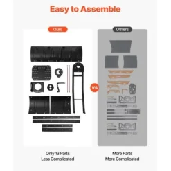 Snöplogblad, 109x43 cm/183x72 cm, Svart, Stål