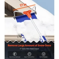 Snöraka för tak, 125-524 cm x 51 cm x 27 cm, Silver, Aluminium