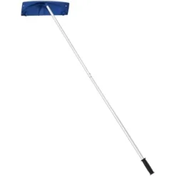 Snöraka för tak, 118-555x60x15,5 cm, Silver, Plastblad