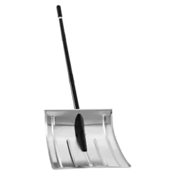 Snöskyffel - Snöskovel 40 cm - Aluminiumlegering - Halkfritt Grepp - Lätt - Avtagbart Skaft - Stor Kapacitet - För Uppfart