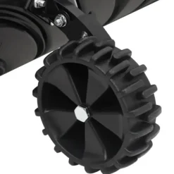 Snöskyffel - VIDAXL - Stålblad - Utdragbart handtag - Dimensioner 66x33 cm - Antiglids hjul